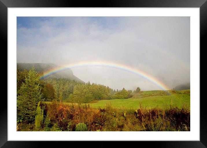 Invernoaden Rainbow, Scotland Framed Mounted Print by Colin Tracy
