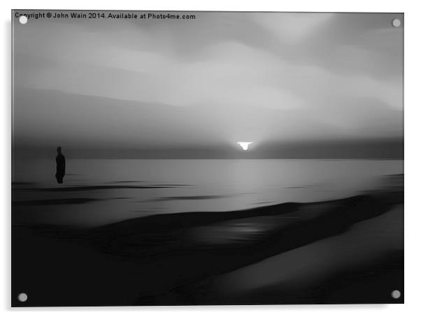 Iron Sunset in Monochrome Acrylic by John Wain
