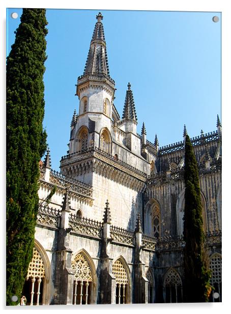 Batalha Monastery High Acrylic by Luis Lajas