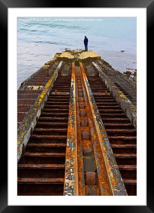 The Old Slipway Framed Mounted Print by John B Walker LRPS