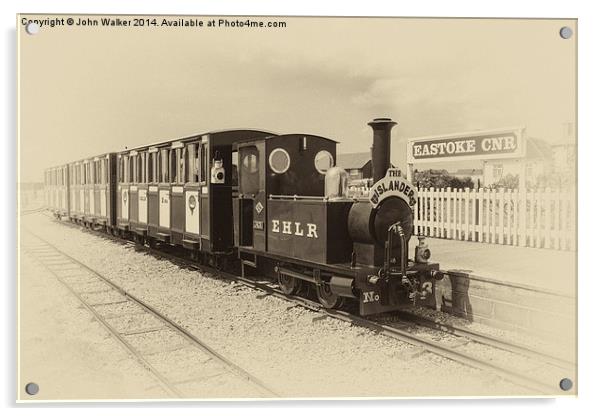 Hayling Island Light Railway Acrylic by John B Walker LRPS