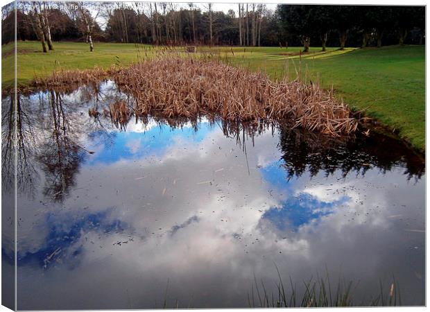 Cloud Reflections Canvas Print by philip milner