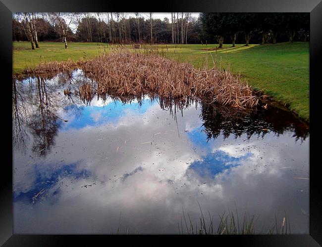 Cloud Reflections Framed Print by philip milner