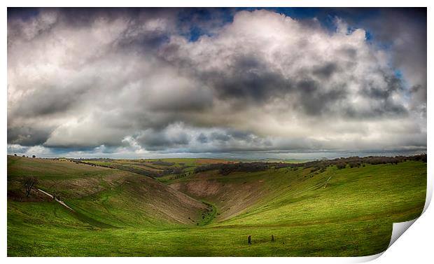 Devils Dyke Print by Phil Clements