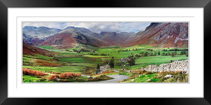 The Langdale Fell Framed Mounted Print by Donald Parsons