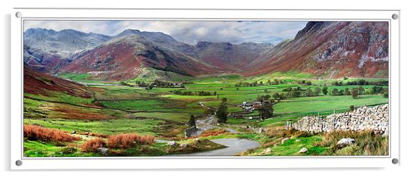 The Langdale Fell Acrylic by Donald Parsons