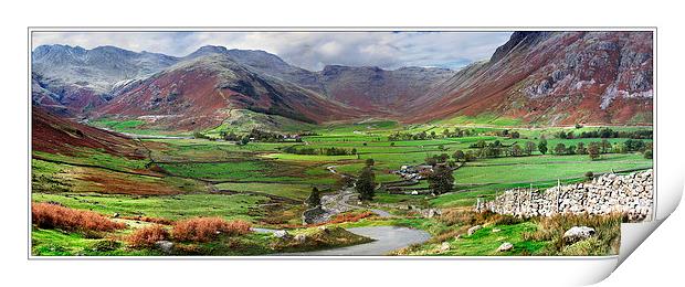 The Langdale Fell Print by Donald Parsons