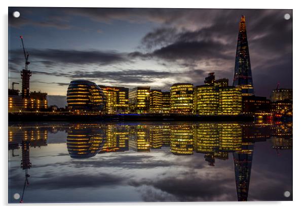 The Shard reflected Acrylic by Oxon Images