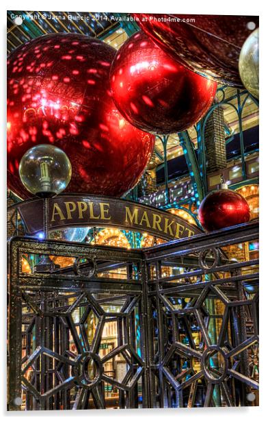 Apple Market Acrylic by Jasna Buncic