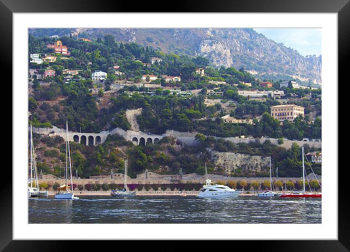 View from Villefranche Bay Framed Mounted Print by Tom Gomez