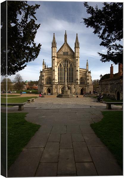 Winchester Cathedral Canvas Print by James Mc Quarrie