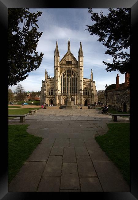 Winchester Cathedral Framed Print by James Mc Quarrie