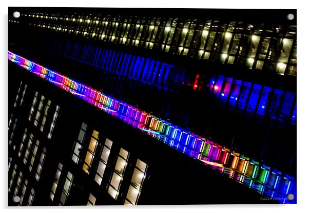 Neon Trails Acrylic by Robert Coffey