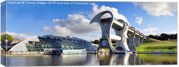 Falkirk Wheel Panorama Canvas Print by Tommy Dickson