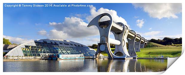 Falkirk Wheel Panorama Print by Tommy Dickson