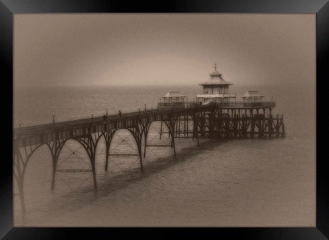Clevedon pier Framed Print by Carl Shellis