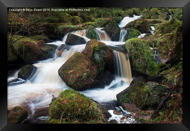 Wyming Brook Framed Print by Dave Evans