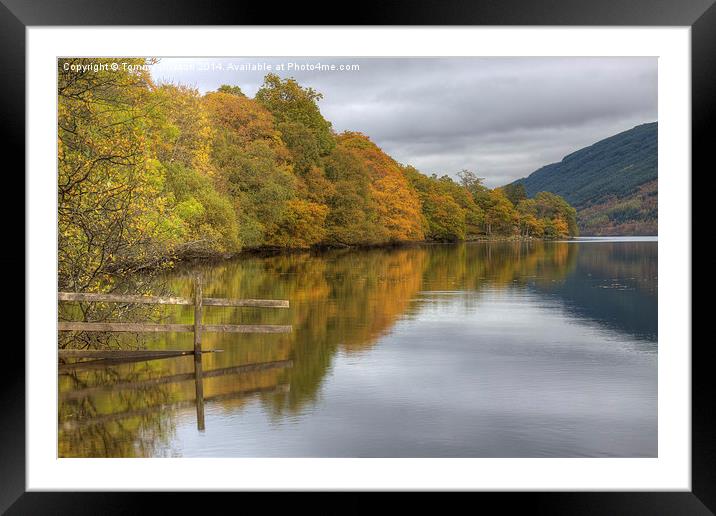 Tranquil Reflections of Loch Doine Framed Mounted Print by Tommy Dickson