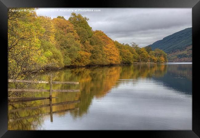 Tranquil Reflections of Loch Doine Framed Print by Tommy Dickson