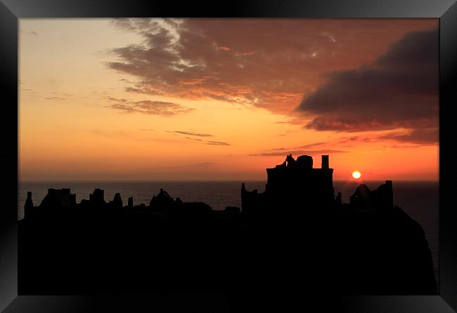 Majestic Sunrise at Dunnottar Castle Framed Print by Tommy Dickson