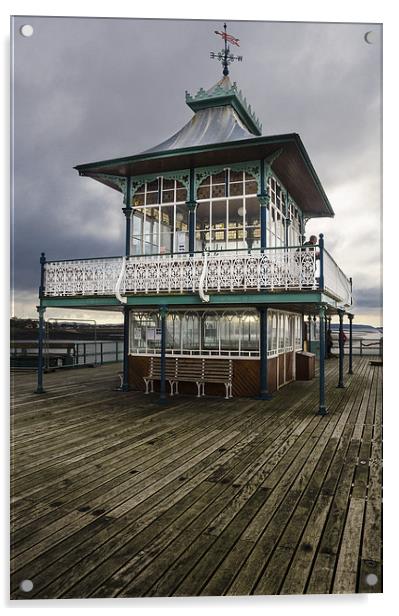 Clevedon Vintage Pier Acrylic by Dan Fisher