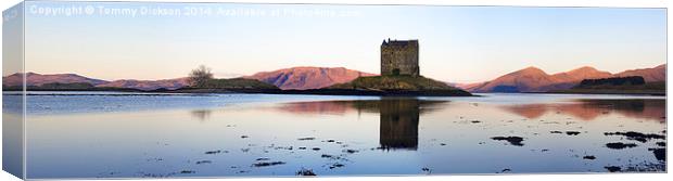 Castle Stalker Panoramic Canvas Print by Tommy Dickson