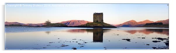 Castle Stalker Panoramic Acrylic by Tommy Dickson