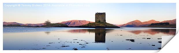 Castle Stalker Panoramic Print by Tommy Dickson