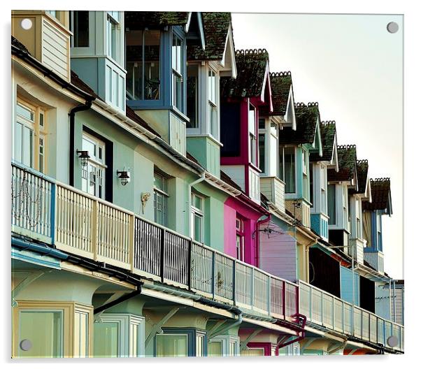 Whitstable, Seafront, Apartments Acrylic by Robert Cane