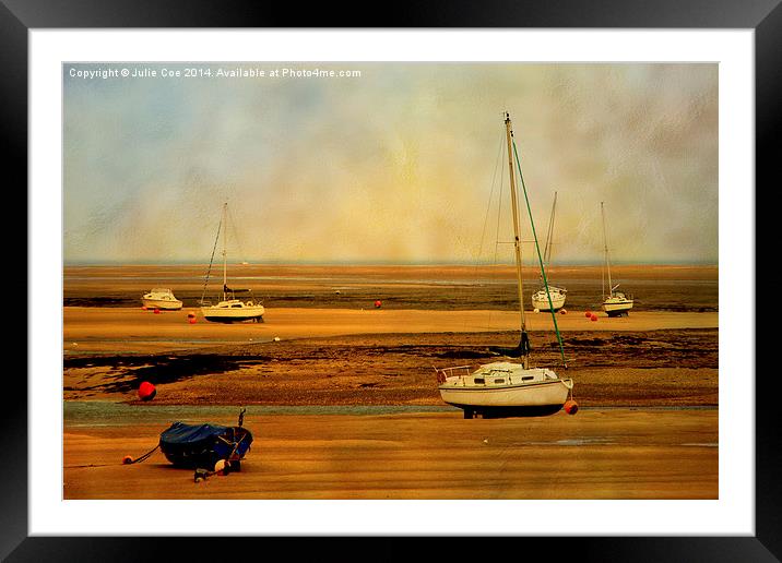 Boats, Wells-Next-The-Sea Framed Mounted Print by Julie Coe