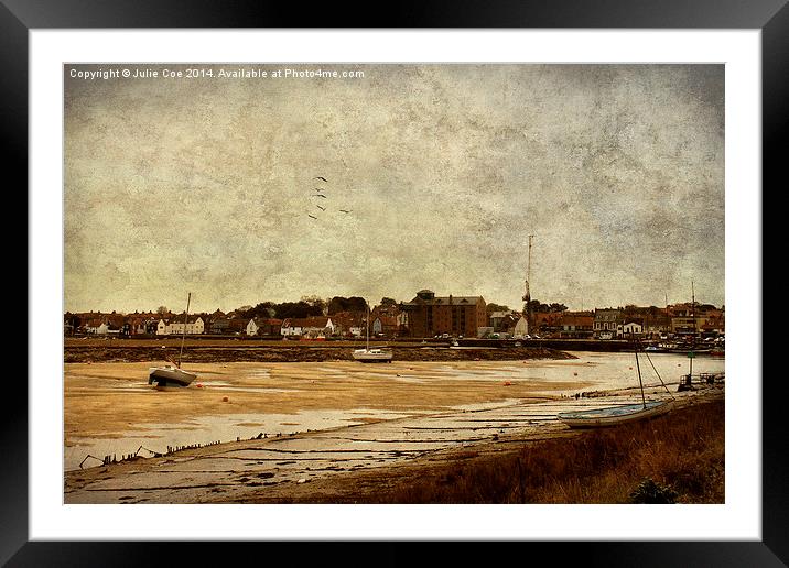 Wells Harbour, Norfolk Framed Mounted Print by Julie Coe