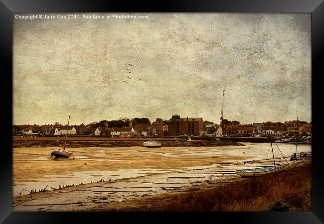 Wells Harbour, Norfolk Framed Print by Julie Coe
