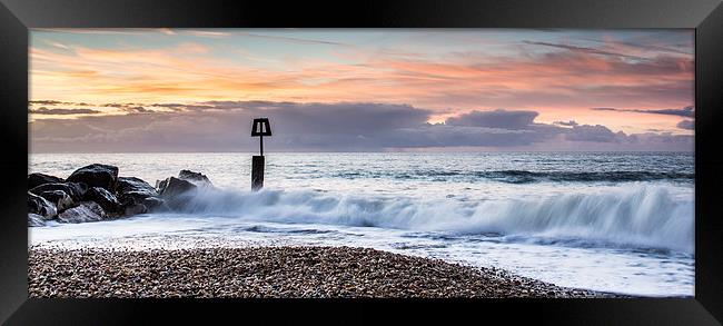 Solent Beach Sunrise Framed Print by Phil Wareham