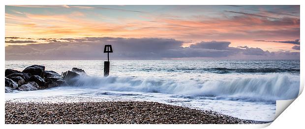 Solent Beach Sunrise Print by Phil Wareham