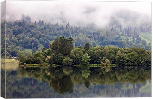 Lake Refelections Canvas Print by Julian Mitchell