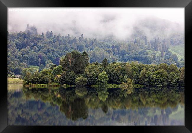 Lake Refelections Framed Print by Julian Mitchell