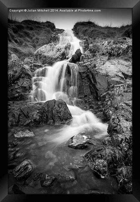 Kirkstone Waterfall Framed Print by Julian Mitchell
