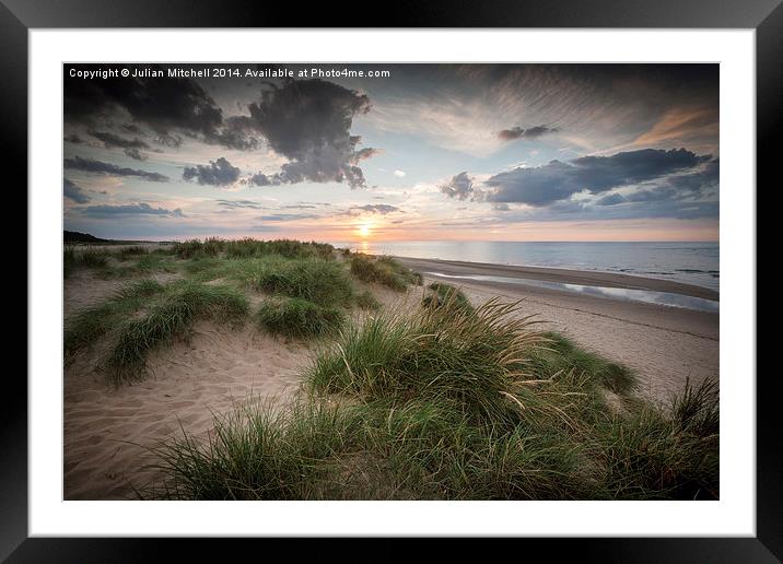 Dunes Framed Mounted Print by Julian Mitchell