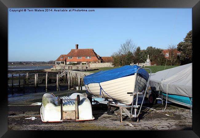 House on the Harbour Bosham Framed Print by Terri Waters