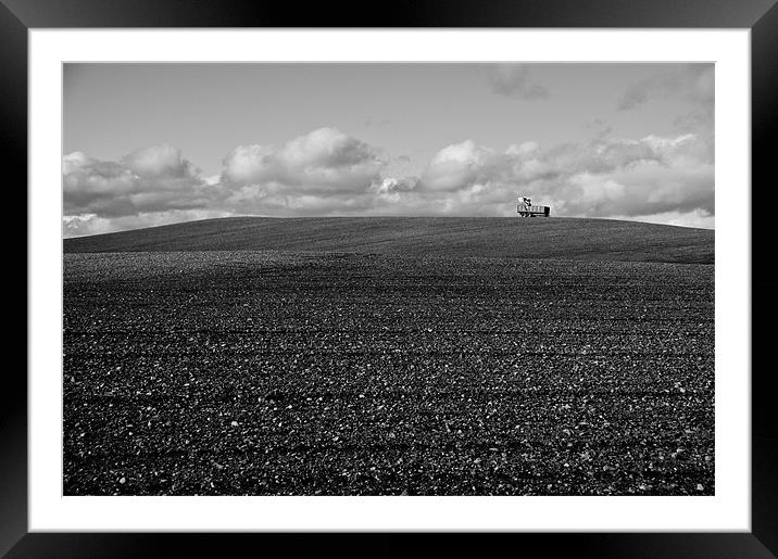 Rolling Field Framed Mounted Print by John Morton