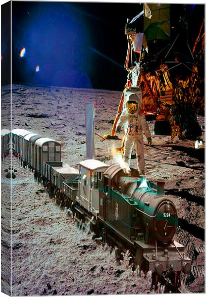 Moon Express Canvas Print by Matthew Lacey