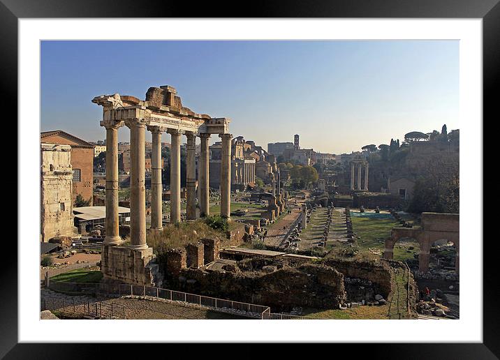 The Temple of Saturn Framed Mounted Print by Tony Murtagh