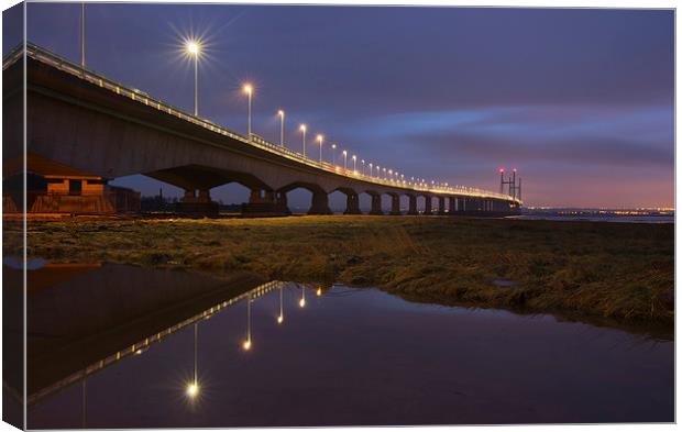The New Severn Bridge Canvas Print by Pete Hemington