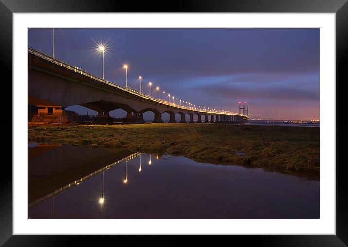 The New Severn Bridge Framed Mounted Print by Pete Hemington