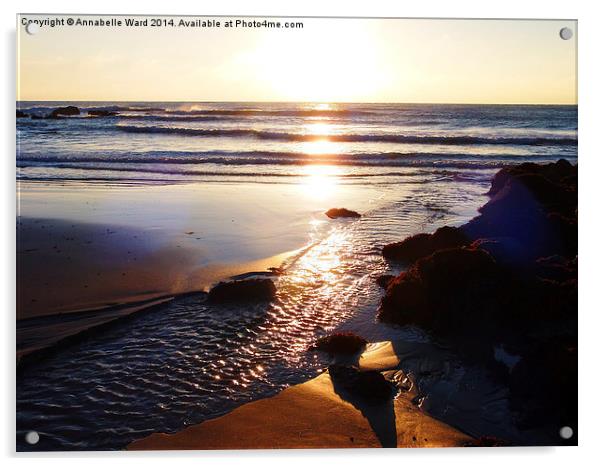 Sunrise Shore Acrylic by Annabelle Ward