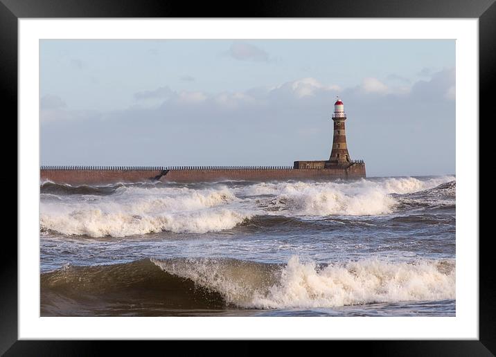 roker pier Framed Mounted Print by Northeast Images