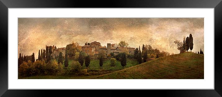 Landscape of Serravalle, Italy Framed Mounted Print by Guido Parmiggiani