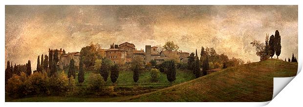 Landscape of Serravalle, Italy Print by Guido Parmiggiani