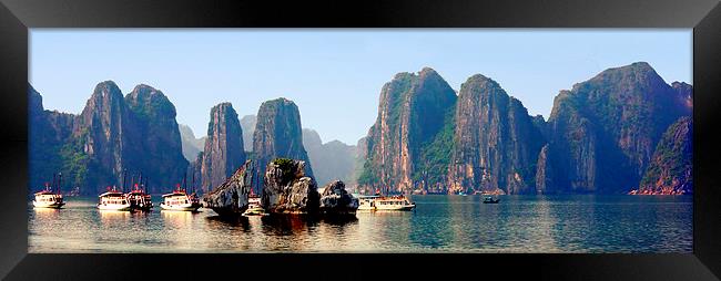 Ha Long Bay, Vietnam Framed Print by Geoffrey Higges