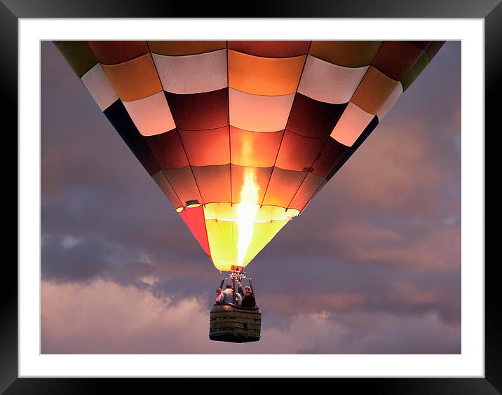 Hot air balloon Framed Mounted Print by Tony Bates